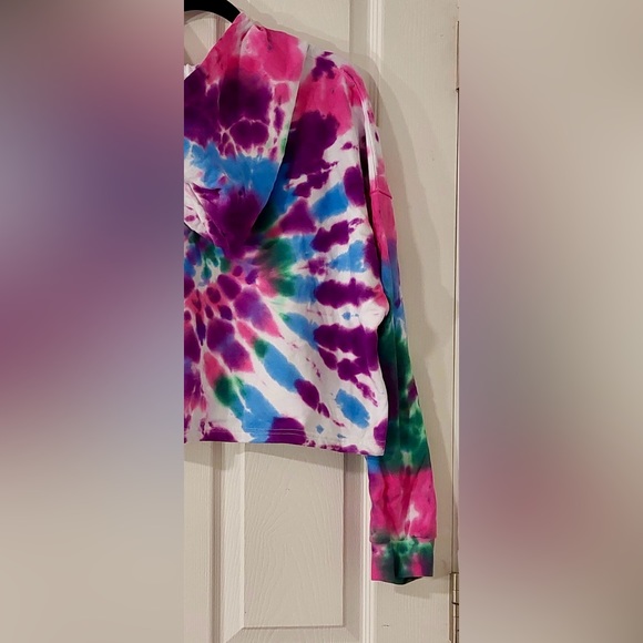 COPY - PSK Collective Tie Dye Cropped Hoodie - Picture 5 of 10